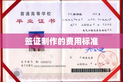 虎丘签证制作的费用标准