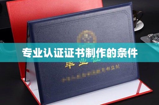 虎丘专业认证证书制作的条件