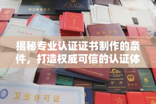 虎丘揭秘专业认证证书制作的条件，打造权威可信的认证体系