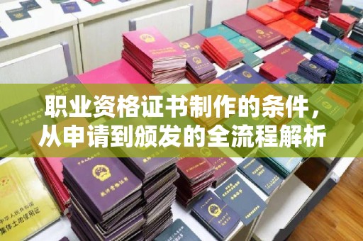 虎丘职业资格证书制作的条件，从申请到颁发的全流程解析