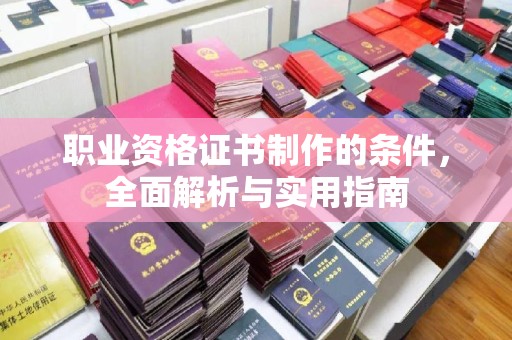 虎丘职业资格证书制作的条件，全面解析与实用指南